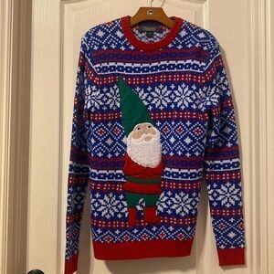 33 Degrees Unisex Gnome Holiday Sweater Small NWOT